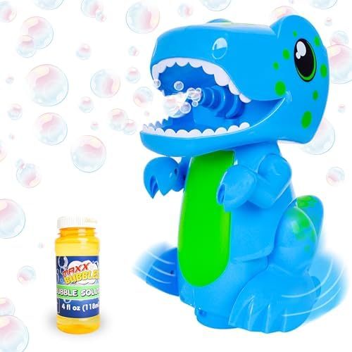 Maxx Bubbles Bump N' Go Bubble Dino with Lights and Sounds