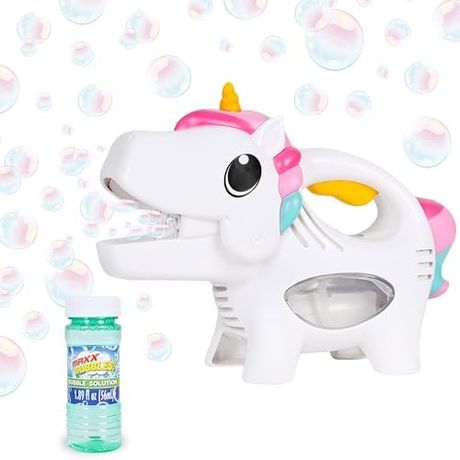 Maxx Bubbles Handheld Unicorn Bubble Blower with Music