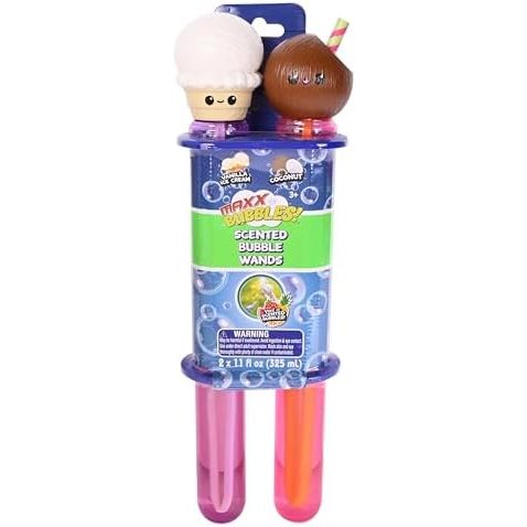 Maxx Bubbles Jumbo Scented Bubble Wands, Vanilla and Coconut