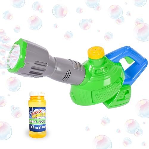 Maxx Bubbles Toy Bubble Leaf Blower with Refill Solution